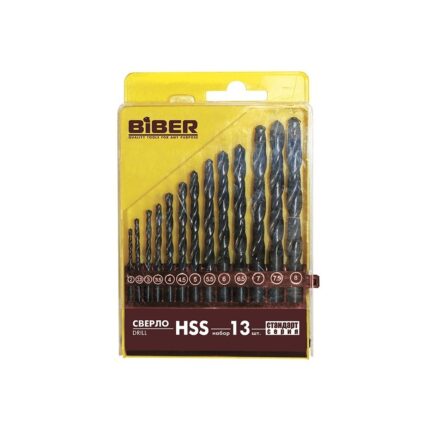 ÐÐ°Ð±Ð¾Ñ€ ÑÐ²ÐµÑ€Ð» Biber 74132 Ð¿Ð¾ Ð¼ÐµÑ‚Ð°Ð»Ð»Ñƒ HSS Ð¡Ñ‚Ð°Ð½Ð´Ð°Ñ€Ñ‚ 2-8Ð¼Ð¼ (13ÑˆÑ‚)