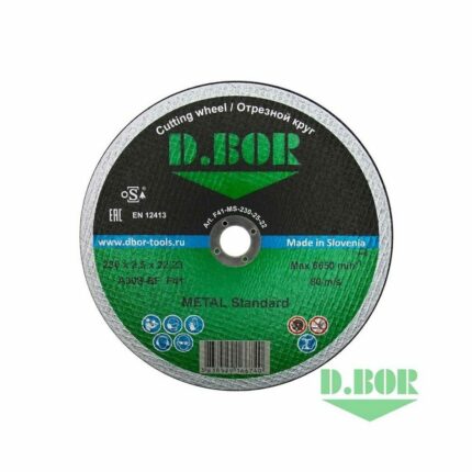 Отрезной диск D.BOR по металлу METAL Standard A46T-BF, F41, 230x1,9x22,23