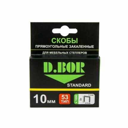 Скобы D.BOR STANDARD, 53/12 1000 шт.