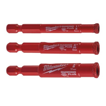 ÐÐ°Ð±Ð¾Ñ€ ÐÐ»Ð¼. ÐšÐ¾Ñ€Ð¾Ð½Ñ‡Ð°Ñ‚Ñ‹Ñ… ÑÐ²ÐµÑ€Ð» Diamond Plus - 3 ÑˆÑ‚.(6, 8,10 Ð¼Ð¼ ) Milwaukee
