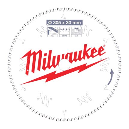 ÐŸÐ¸Ð»ÑŒÐ½Ñ‹Ð¹ Ð´Ð¸ÑÐº Milwaukee Ð´Ð»Ñ Ñ‚Ð¾Ñ€Ñ†Ð¾Ð²Ð¾Ñ‡Ð½Ð¾Ð¹ Ð¿Ð¸Ð»Ñ‹ Ð¿Ð¾ Ð°Ð»ÑŽÐ¼Ð¸Ð½Ð¸ÑŽ 305x30x3,0x96