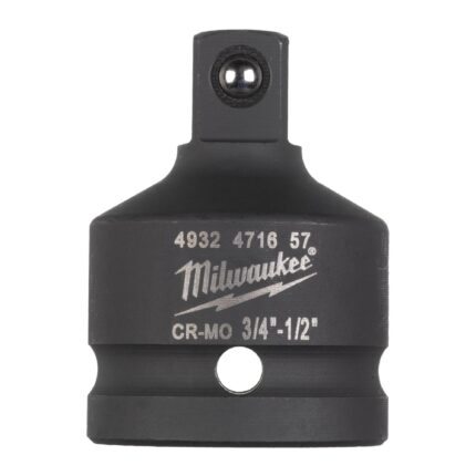 ÐŸÐµÑ€ÐµÑ…Ð¾Ð´Ð½Ð¸Ðº Milwaukee Ð´Ð»Ñ Ð³Ð¾Ð»Ð¾Ð²Ð¾Ðº Shockwave 3/4" ÐºÐ²Ð°Ð´Ñ€Ð°Ñ‚ - 1/2" ÐºÐ²Ð°Ð´Ñ€Ð°Ñ‚